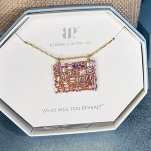 Bomb Party Pink Corundum Necklace New